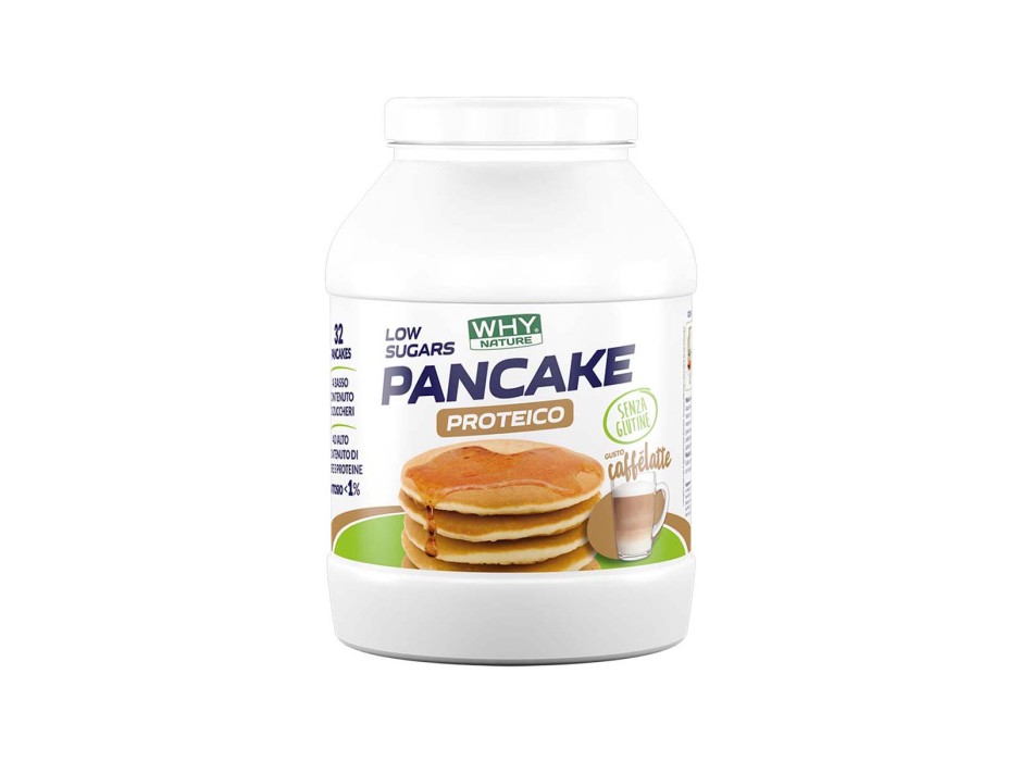 PANCAKE PROTEICO - GLUTEN FREE - Preparato per pancake proteici senza glutine WHY NATURE