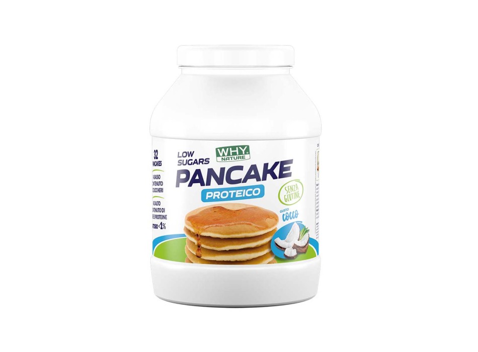 PANCAKE PROTEICO - GLUTEN FREE - Preparato per pancake proteici senza glutine WHY NATURE