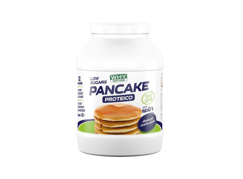 PANCAKE PROTEICO - GLUTEN FREE - Preparato per pancake proteici senza glutine WHY NATURE