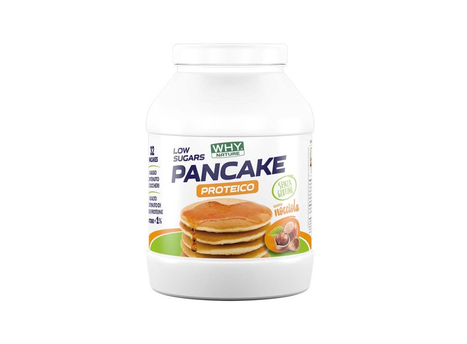 PANCAKE PROTEICO - GLUTEN FREE - Preparato per pancake proteici senza glutine WHY NATURE