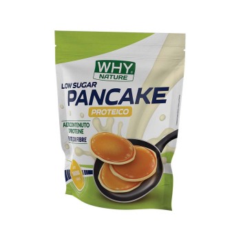 PANCAKE PROTEICO - LOW SUGAR - Preparato per pancake proteici a basso contenuto di zuccheri WHY NATURE