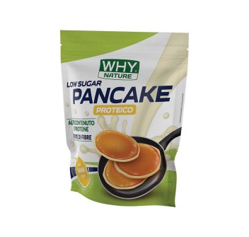 PANCAKE PROTEICO - LOW SUGAR - Preparato per pancake proteici a basso contenuto di zuccheri WHY NATURE