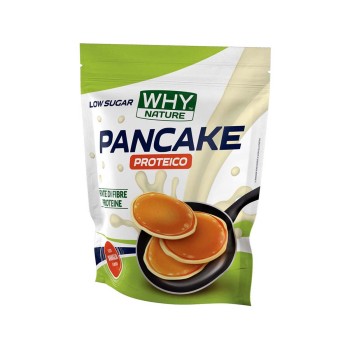 PANCAKE PROTEICO - LOW SUGAR - Preparato per pancake proteici a basso contenuto di zuccheri WHY NATURE