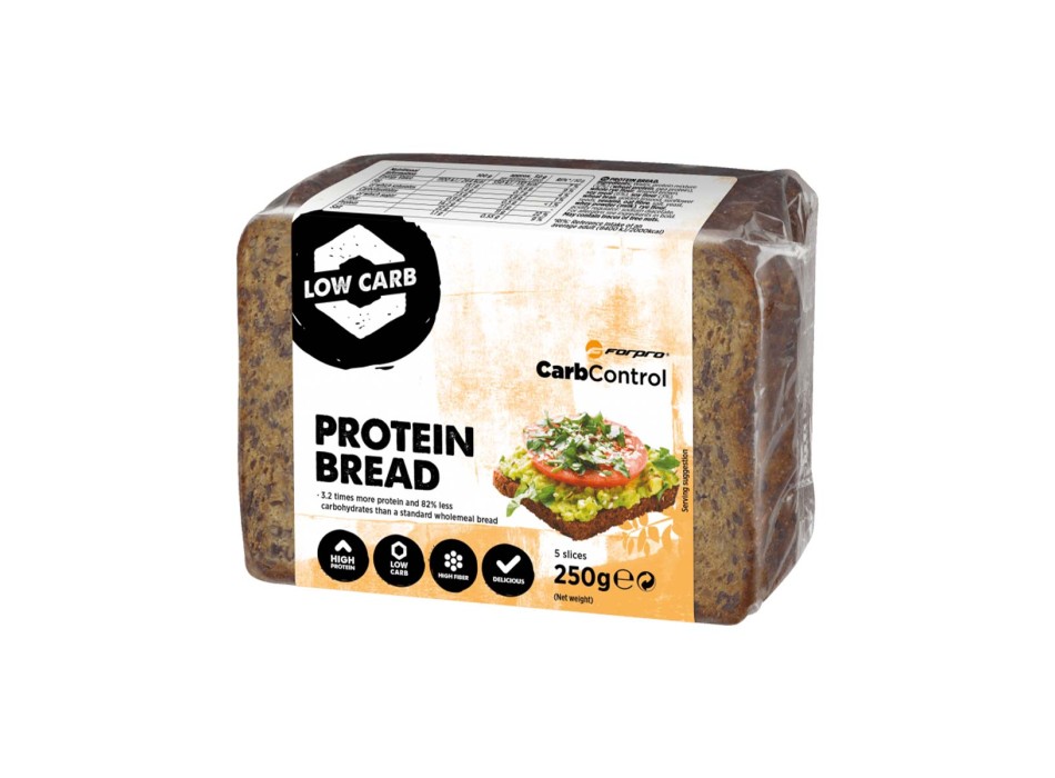 PROTEIN BREAD - Pane proteico a basso contenuto di carboidrati e zuccheri, aromatizzato. FORPRO