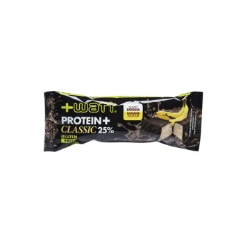 PROTEIN+CLASSIC 25% - Barretta proteica al 25%, ricoperta di cioccolato fondente +WATT