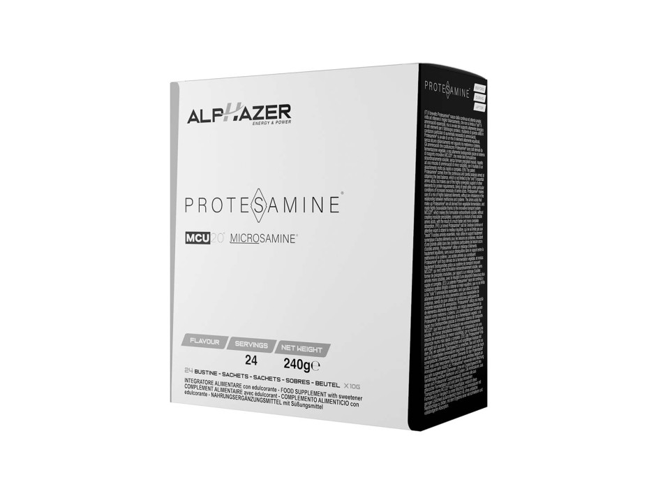 PROTESAMINE BUSTINE - Integratore di Aminoacidi Essenziali in comode bustine da 10 Gr. ALPHAZER