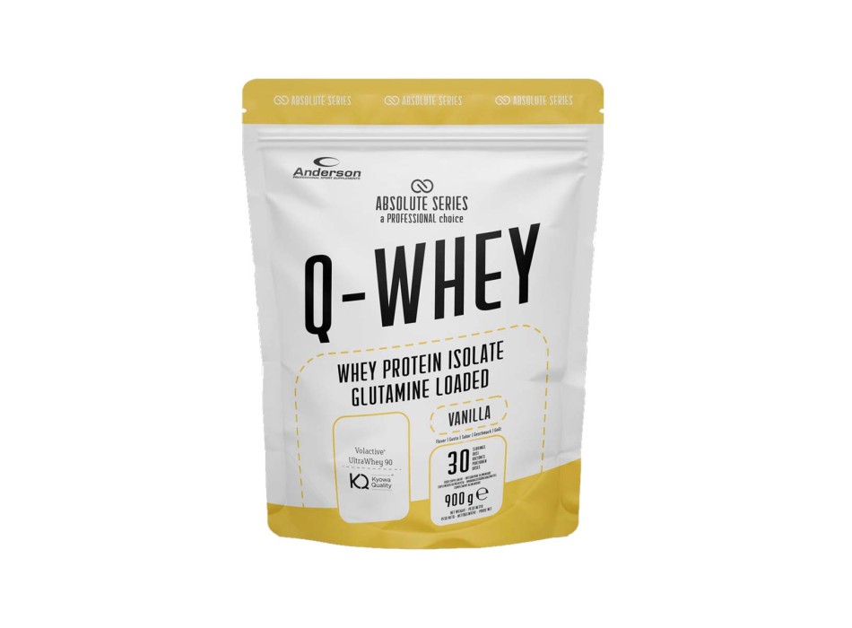 Q-WHEY - Proteine Isolate del siero del latte con Glutammina e Vitamina B ABSOLUTE SERIES