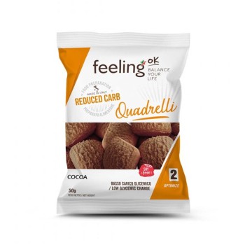 QUADRELLI OPTIMIZE - Biscotti proteici a ridotto contenuto di carboidrati FEELING OK