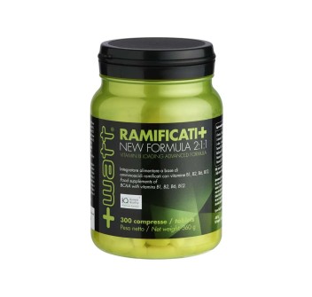 RAMIFICATI+ NEW FORMULA 2:1:1 - Aminoacidi ramificati 2:1:1 con vitamina B6 +WATT