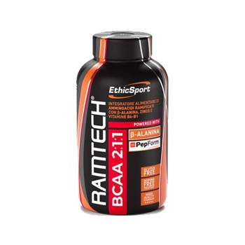 RAMTECH BCAA 2:1:1 - Aminoacidi ramificati 2:1:1 con B-alanina, Zinco e Vitamina B ETHICSPORT