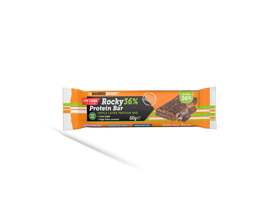 ROCKY 36% PROTEIN BAR - Barretta proteica con proteine del latte e della soia NAMEDSPORT