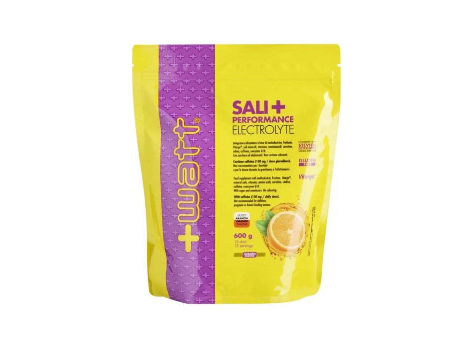 SALI+PERFORMANCE ELECTROLYTE - Integratore di sali minerali, fruttosio, maltodestrine, vitargo e caffeina +WATT