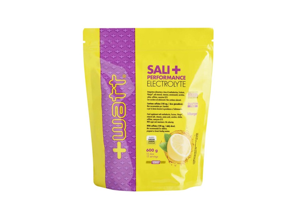 SALI+PERFORMANCE ELECTROLYTE - Integratore di sali minerali, fruttosio, maltodestrine, vitargo e caffeina +WATT