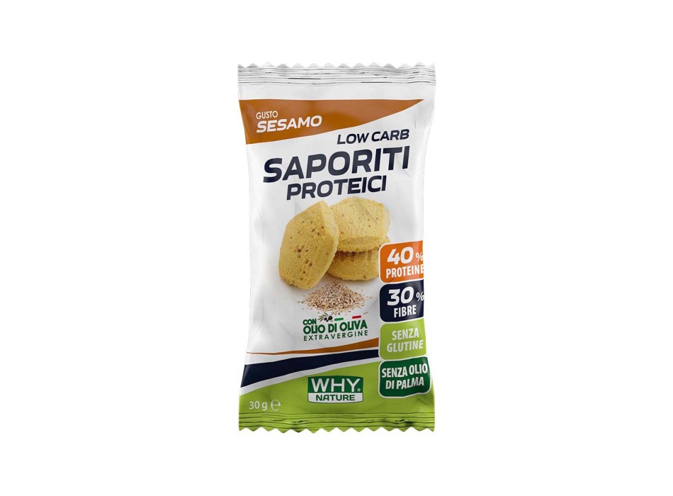 SAPORITI PROTEICI - Snack proteico ad alto contenuto di fibre WHY NATURE