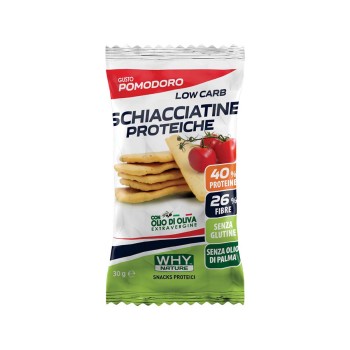 SCHIACCIATINE PROTEICHE - Snack proteico ad alto contenuto di fibre WHY NATURE