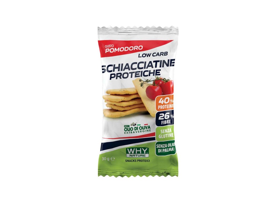 SCHIACCIATINE PROTEICHE - Snack proteico ad alto contenuto di fibre WHY NATURE