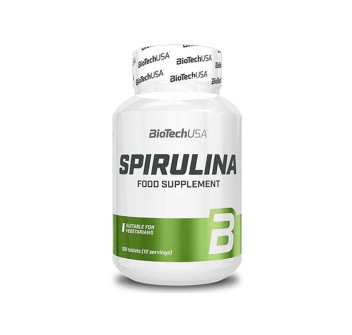 SPIRULINA - BIOTECHUSA - Integratore dietetico adatto ai vegetariani a base di Spirulina BIOTECH USA