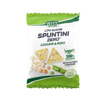 SPUNTINI ZERO LOW SUGAR - Snack proteico ad alto contenuto di fibre WHY NATURE