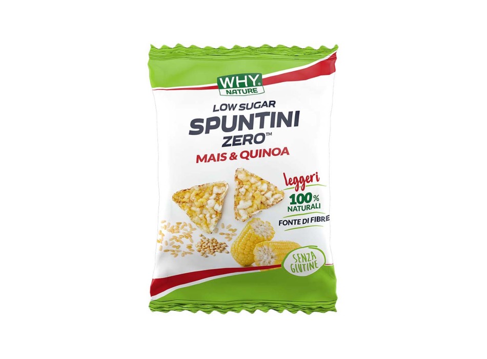 SPUNTINI ZERO LOW SUGAR - Snack proteico ad alto contenuto di fibre WHY NATURE