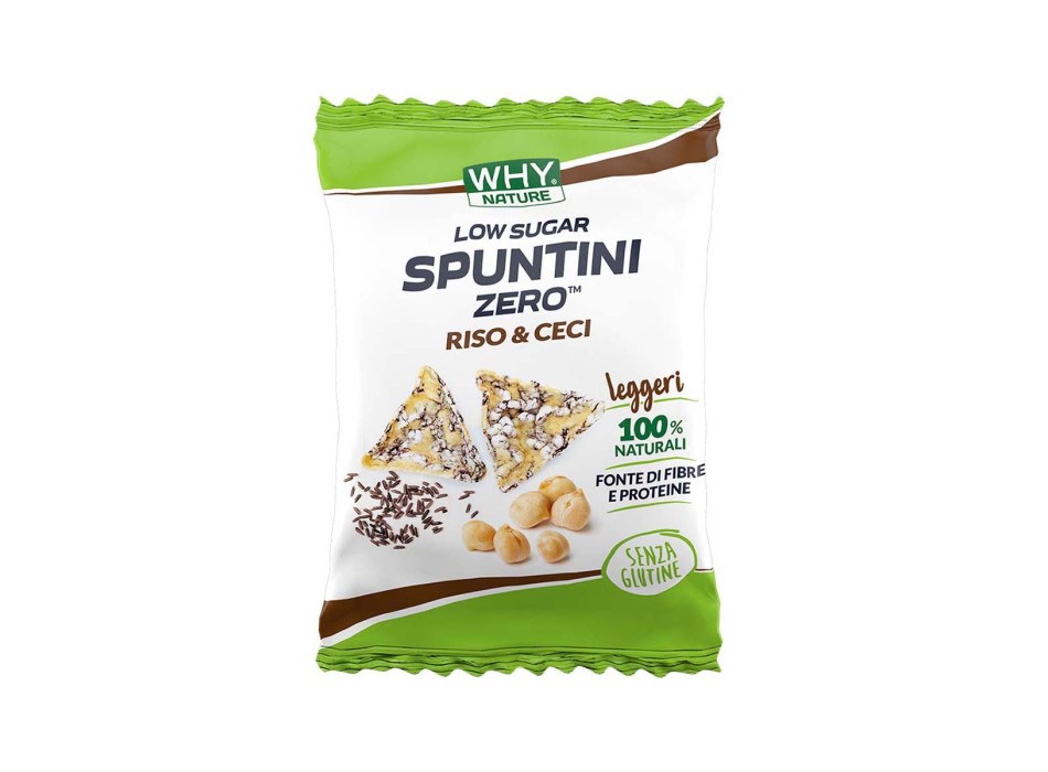 SPUNTINI ZERO LOW SUGAR - Snack proteico ad alto contenuto di fibre WHY NATURE