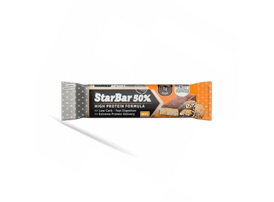 STAR BAR 50% - Barretta proteica al 50% ricoperta di cioccolato NAMEDSPORT