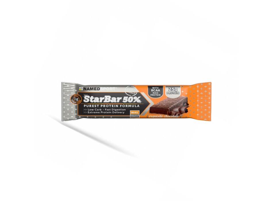 STAR BAR 50% - Barretta proteica al 50% ricoperta di cioccolato NAMEDSPORT