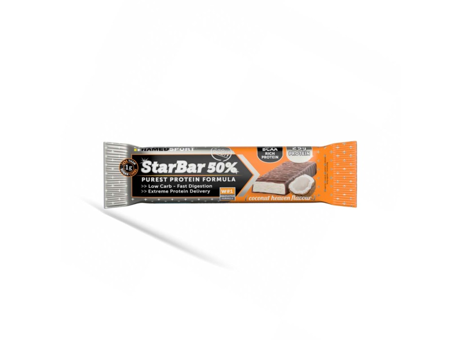 STAR BAR 50% - Barretta proteica al 50% ricoperta di cioccolato NAMEDSPORT