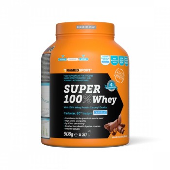 SUPER 100% WHEY - Proteine Concentrate del siero del latte con aminoacidi peptidici NAMEDSPORT