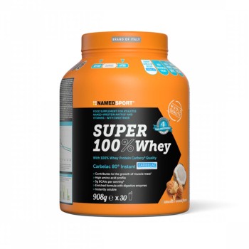 SUPER 100% WHEY - Proteine Concentrate del siero del latte con aminoacidi peptidici NAMEDSPORT