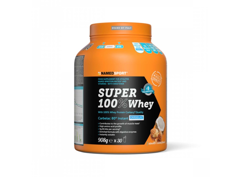 SUPER 100% WHEY - Proteine Concentrate del siero del latte con aminoacidi peptidici NAMEDSPORT