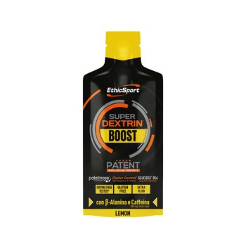 SUPER DEXTRINE BOOST - Gel energetico con carboidrati a rilascio sequenziale con caffeina ETHICSPORT