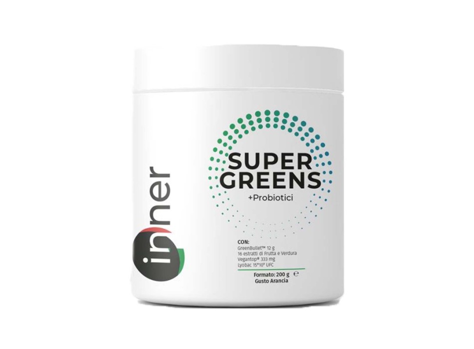 SUPER GREENS - Integratore con funzioni antiossidanti, antinfiammatorie e detossinante INNER