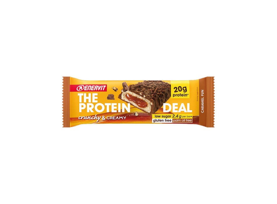 THE PROTEIN DEAL - Barretta proteica croccante a ridotto contenuto di zuccheri ENERVIT