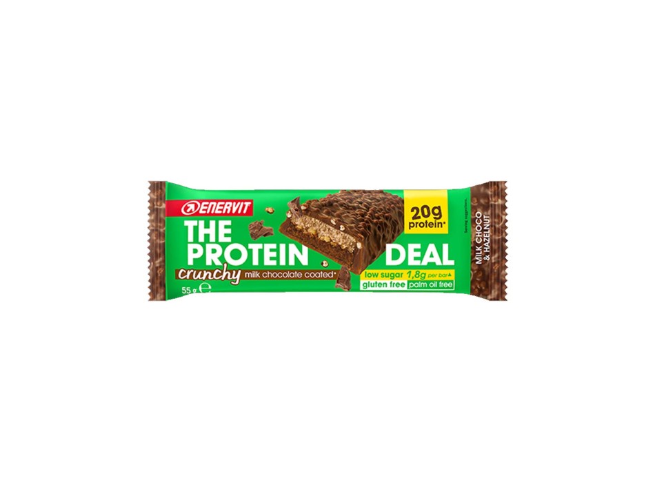 THE PROTEIN DEAL - Barretta proteica croccante a ridotto contenuto di zuccheri ENERVIT