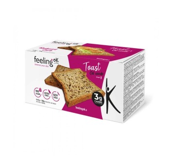 TOAST START - Fette biscottate proteiche a ridotto contenuto di carboidrati FEELING OK