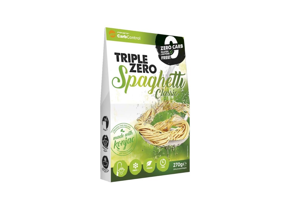 TRIPLE ZERO SPAGHETTI CLASSIC - Pasta a ridotto contenuto di carboidrati, grassi e zuccheri FORPRO