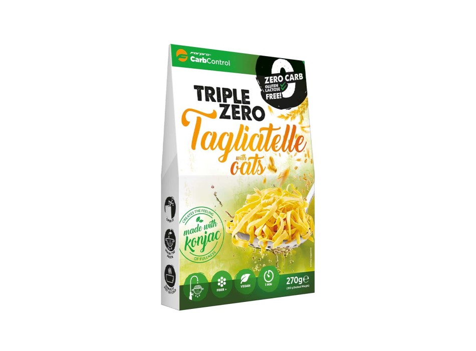 TRIPLE ZERO TAGLIATELLE - Pasta a ridotto contenuto di carboidrati, grassi e zuccheri FORPRO