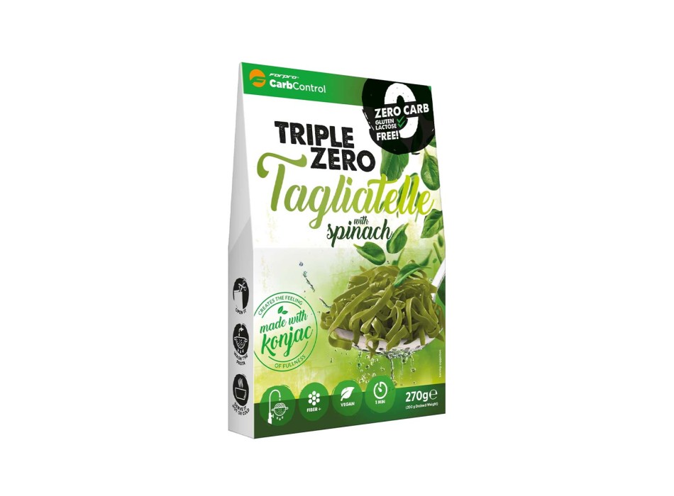 TRIPLE ZERO TAGLIATELLE - Pasta a ridotto contenuto di carboidrati, grassi e zuccheri FORPRO