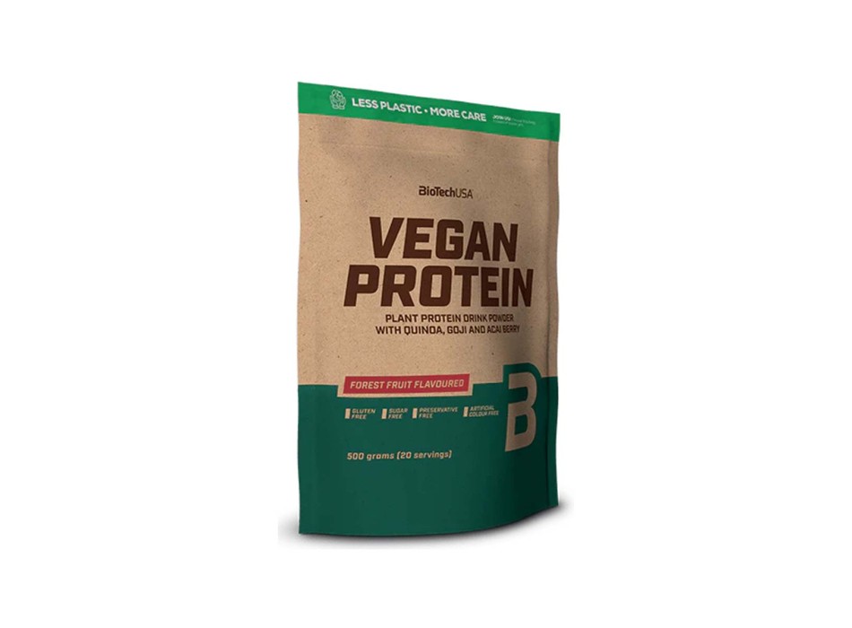 VEGAN PROTEIN - Blend di Proteine vegetali di riso e piselli con aggiunta di aminoacidi BIOTECH USA