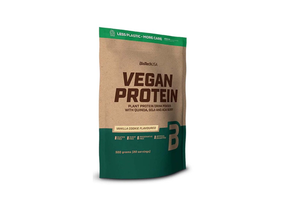 VEGAN PROTEIN - Blend di Proteine vegetali di riso e piselli con aggiunta di aminoacidi BIOTECH USA