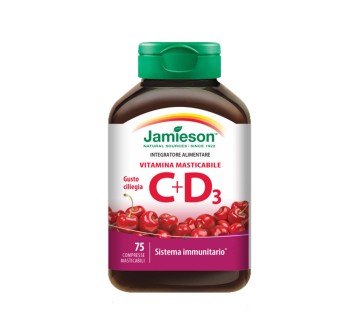 VITAMINA C+D MASTICABILE - Integratore di vitamina C+D masticabile JAMIESON