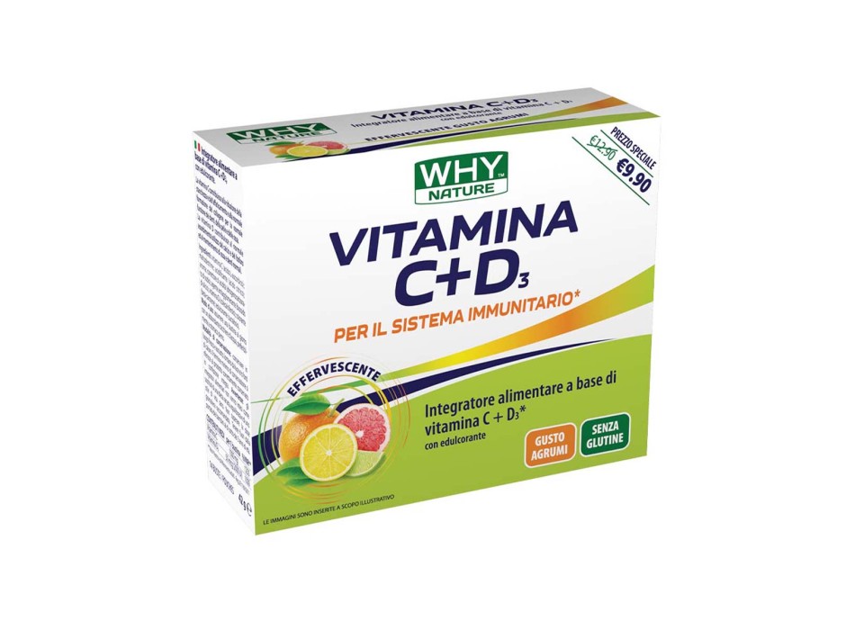 VITAMINA C+D3 - Integratore di Vitamina C e D3 WHY NATURE