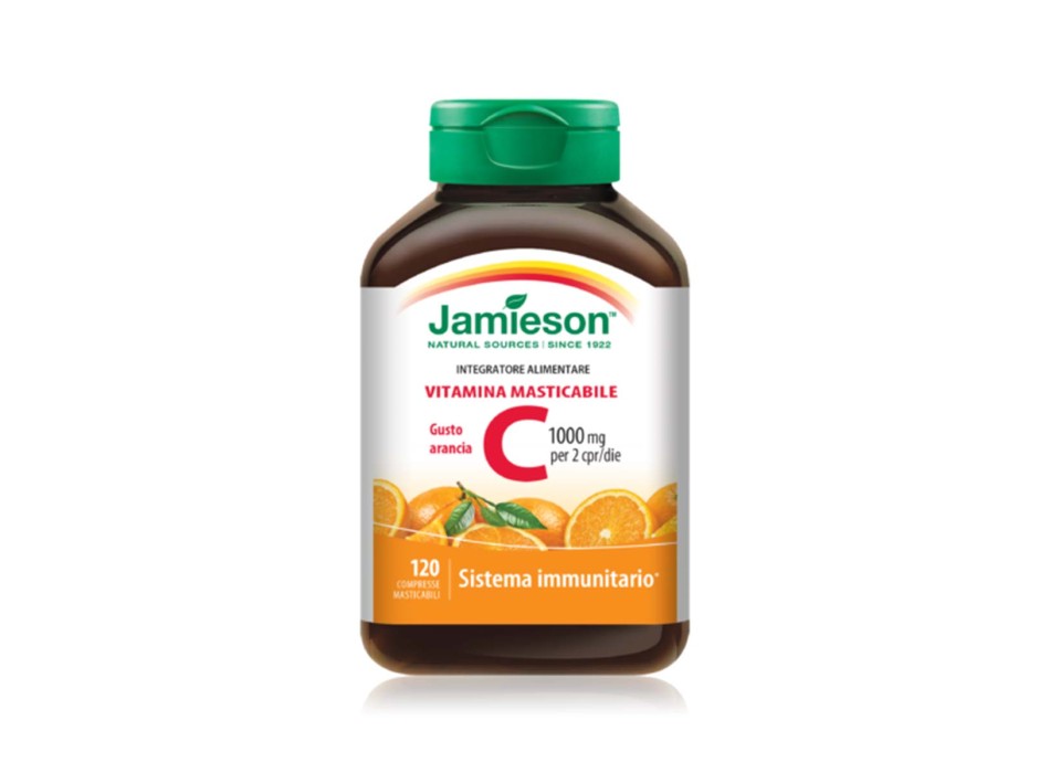 VITAMINA C MASTICABILE - Integratore di Vitamina C in compresse masticabili JAMIESON