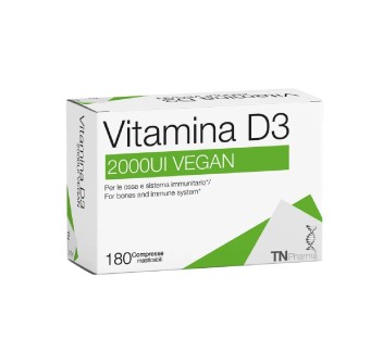 Vitamina D3 2000UI Vegan 180cpr Masticabili