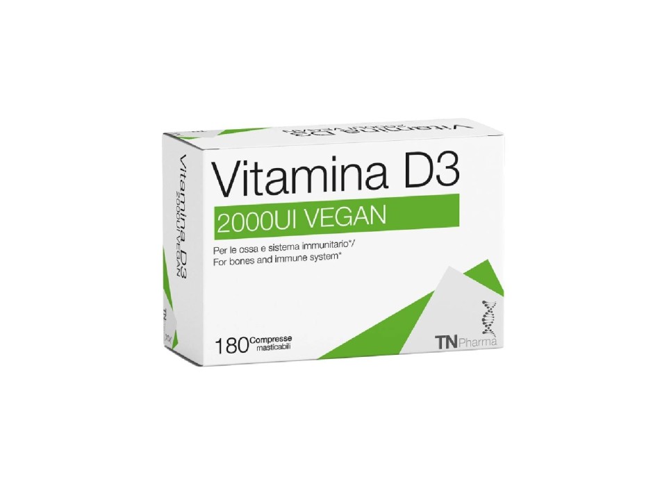 Vitamina D3 2000UI Vegan 180cpr Masticabili