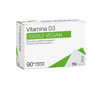 Vitamina D3 2000UI Vegan 90tbl Masticabili