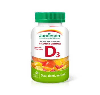 VITAMINA D3 GUMMIES - Integratore di Vitamina D3 masticabile alla frutta JAMIESON