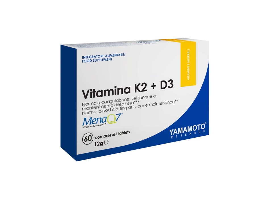 VITAMINA K2+D3 - Integratore di Vitamina K2 e D3 ad alto dosaggio YAMAMOTO NUTRITION