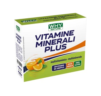 VITAMINE E MINERALI PLUS - Integratore multivitaminico e multiminerale in bustine WHY NATURE