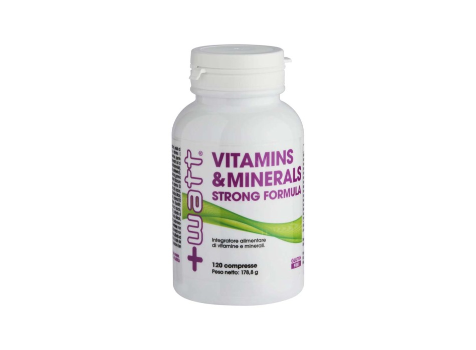 VITAMINS E MINERALS STRONG FORMULA - Integratore multivitaminico e multiminerale ad alto dosaggio +WATT